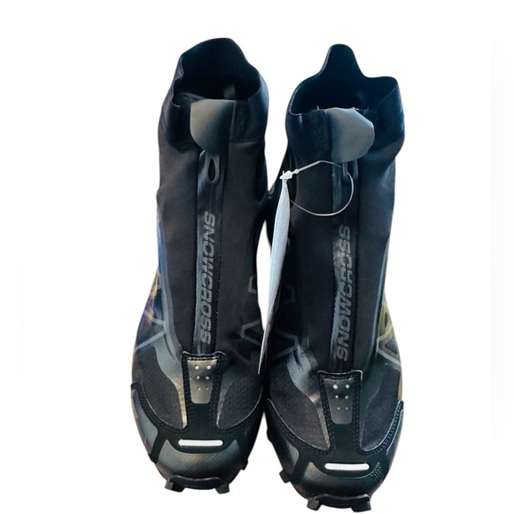 Salomon Snowcross Advanced Boots Shoes Black Magnet Mens US 10 UK 9.5 NIB RARE - Picture 2 of 11